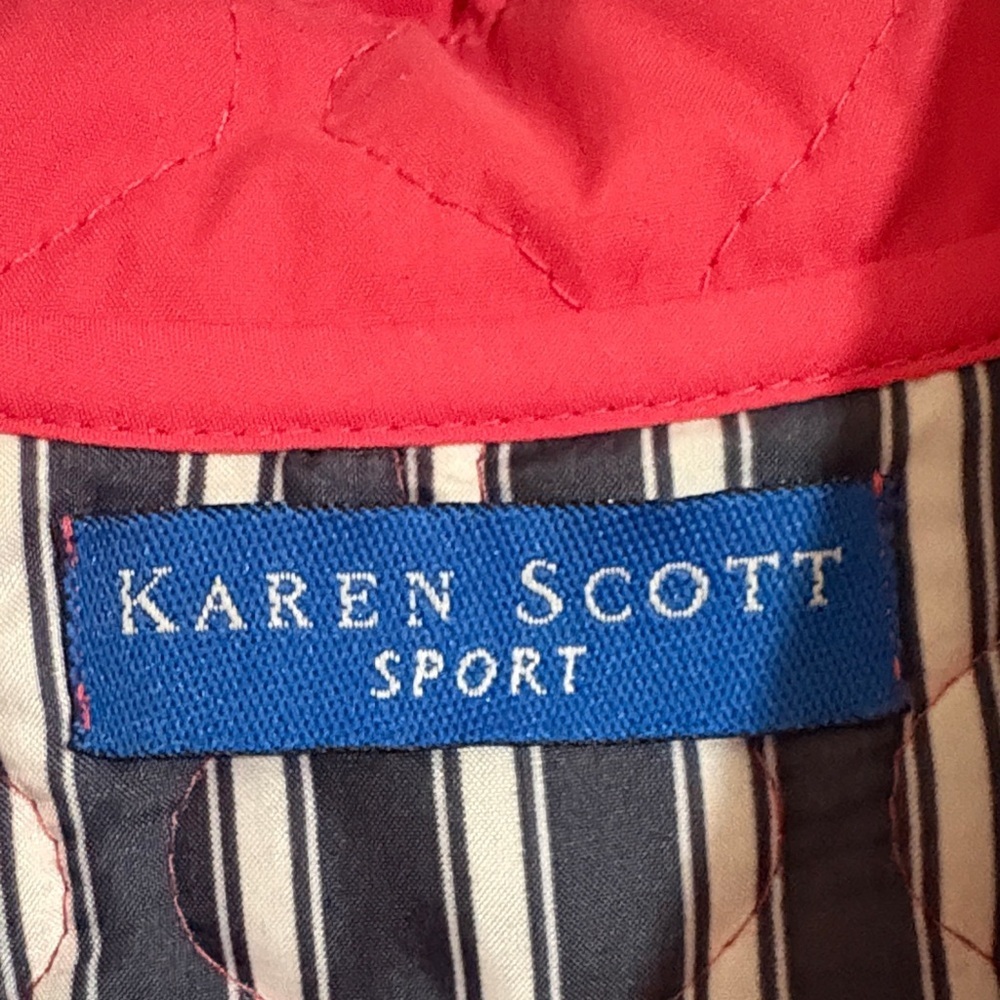 Karen Scott Coral Quilted Jacket - Picture 2 of 11